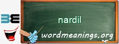 WordMeaning blackboard for nardil